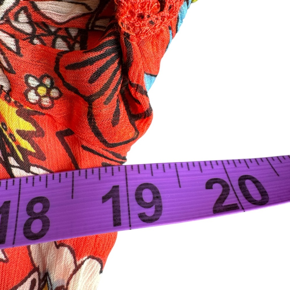 FREE PEOPLE Cassis Printed Chiffon Dress, Tiered, Mix Floral, Size XS. - Picture 11 of 12